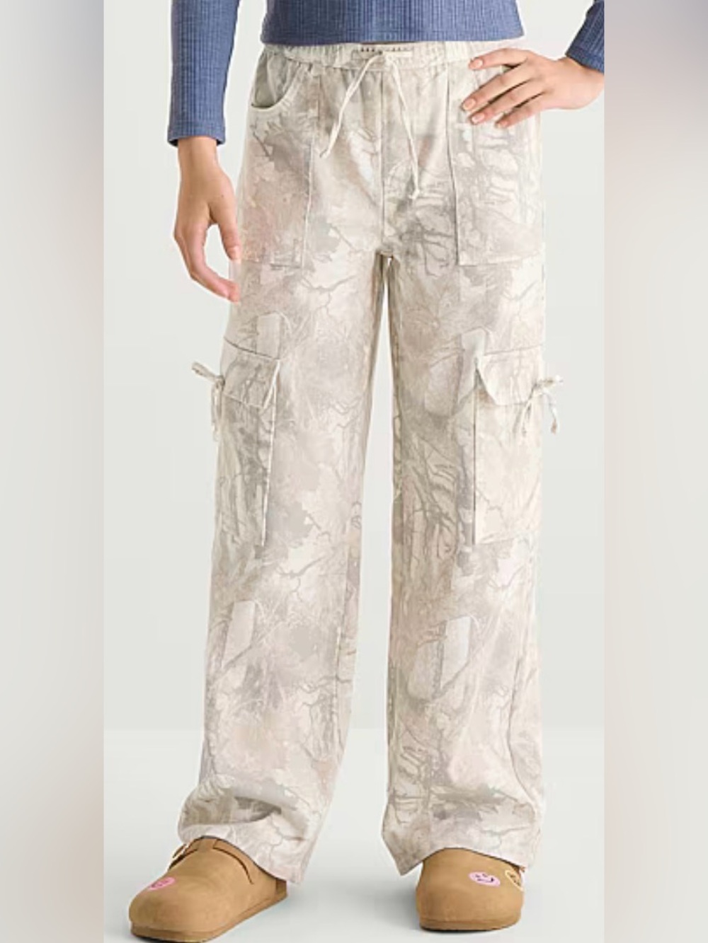 Vanilla Star Cozy Woodland Girl’s Wide Leg Cargo Pant